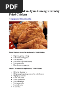 Download Resepi Masakan Ayam Goreng Kentucky Fried Chicken by Kulaan Niring Jr SN56048904 doc pdf