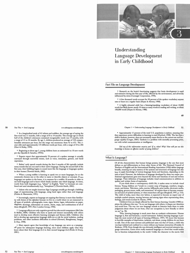 Understanding the Importance of Early Language Development and ...