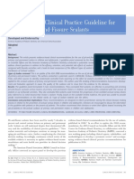 Evidence-Based Clinical Practice Guideline For The Use of Pit-and-Fissure Sealants