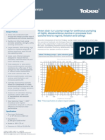 Tobee TH Slurry Pump Technical Specifcations