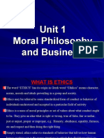 Unit 1 Moral Philosophy and Business