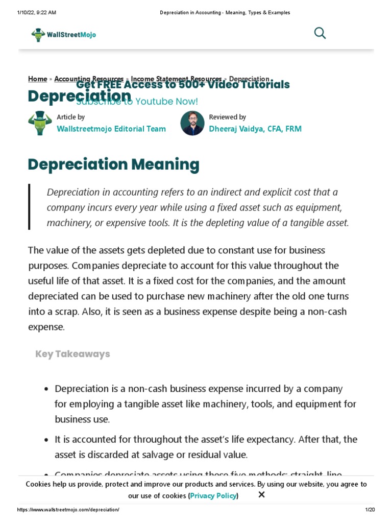 WHAT IS DEPRECIATION IN ACCOUNTING TERMS visual data 2