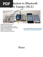 Introduction To Bluetooth Low Energy (BLE) : By: Yeo Kheng Meng