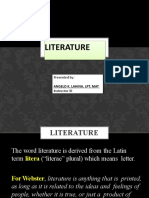 Literature: Presented By: Instructor III