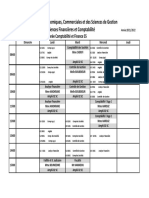 Emploi Du Temps L3 SFC 2022