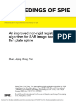 Proceedings of Spie: An Improved Non-Rigid Registration Algorithm For SAR Image Based On Thin Plate Spline