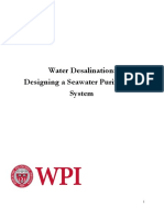 Water Desalination: Designing A Seawater Purification System