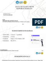 P1 - KWU - Pendahuluan Kewirausahaan