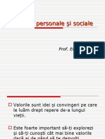 Valori Personale Si Sociale