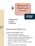 Mechanical Modleing of Systems