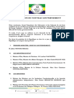 Composition Du Nouveau Gouvernement - 02122019