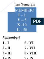 3rd - Roman Numerals