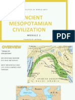Ancient Mesopotamian Civilization: Perspective of World Arts
