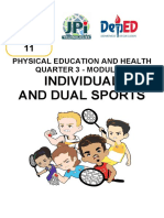 SHS Grade 11: Individual and Dual Sports