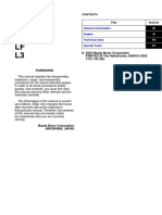 Engine Workshop Manual L8 LF L3: © 2002 Mazda Motor Corporation PRINTED IN The Netherlands, MARCH 2002 1731-1E-02C