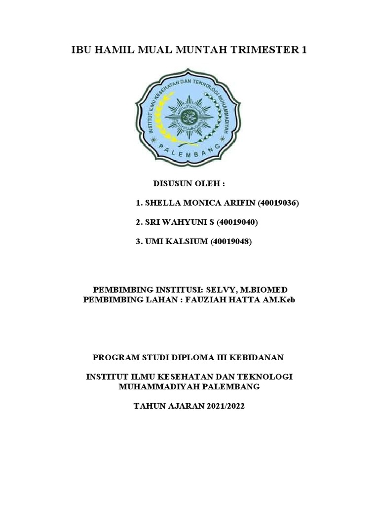 Ibu Hamil Mual Muntah Trimester 1 2 PDF