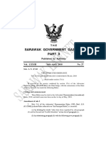 Sarawak Government Gazette: Vol. Lxxiii 16th April, 2018 No. 27