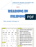 Level 2 - Reading in Filipino