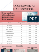 Water Consumed at Home and School: Group Members