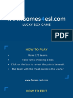 Lucky Box PPT Game Blank Template