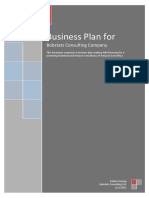 Business Plan for Bobstats  Consulting