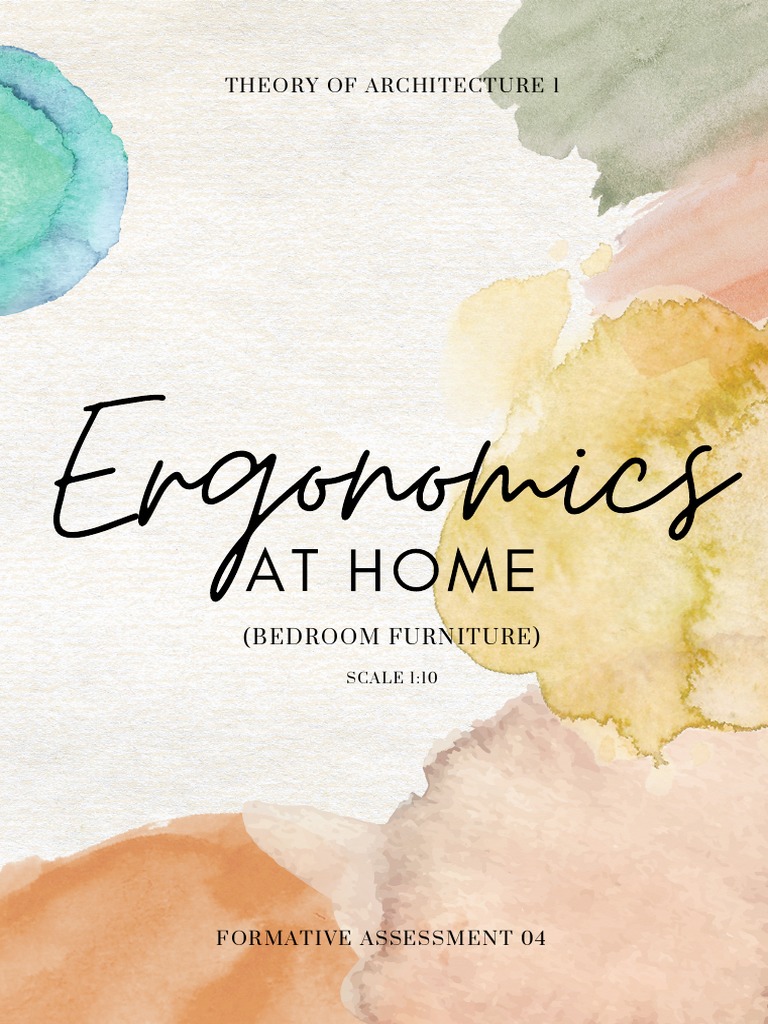 Theory of Architecture 1: Ergonomic Furniture Scale Models | PDF | Bed ...