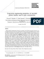 Long-Term Engineering Properties of Recycled Plastic Lumber Used in Pier Construction