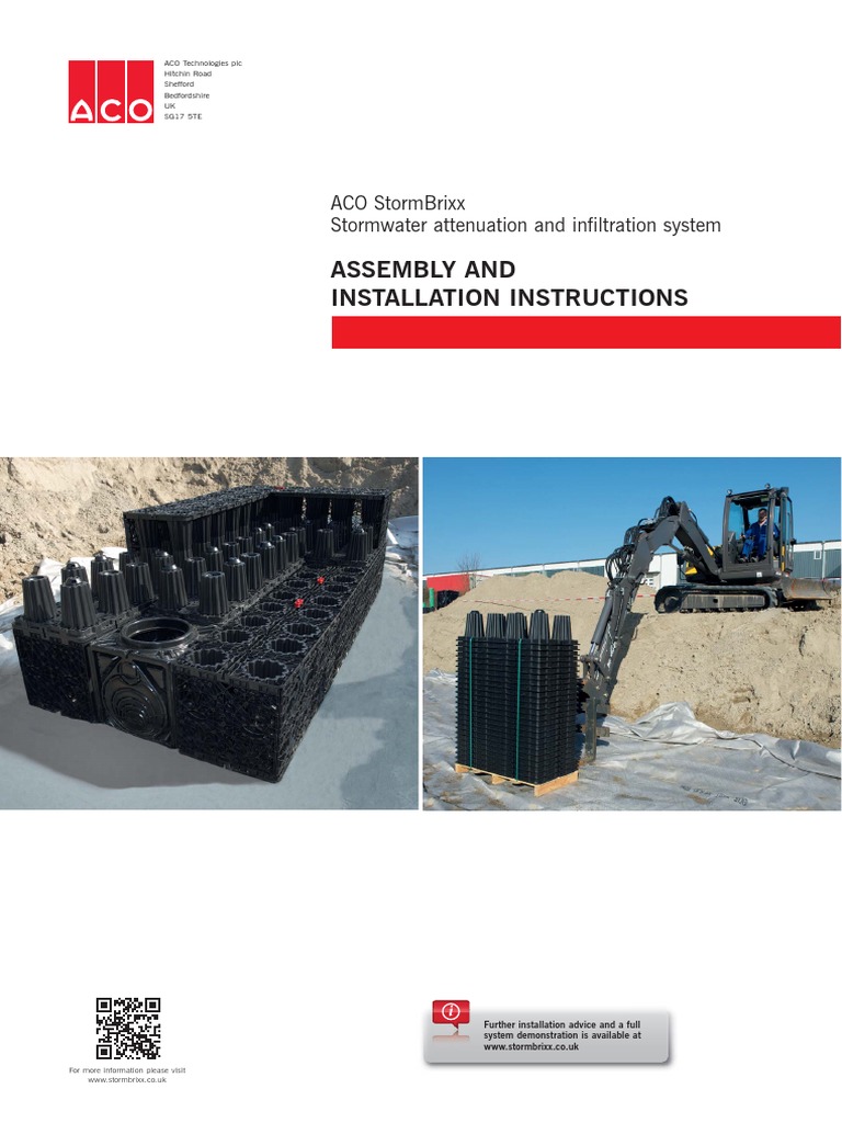 ACO StormBrixx Installation Guide | PDF | Pipe (Fluid Conveyance ...