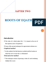 Chapter Two: Roots of Eqations