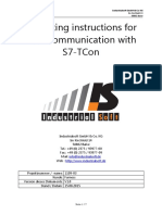 Operating Instructions For Tcp-Communication With S7-Tcon