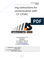 Operating Instructions For TCP-Communication With S7-CP343