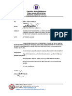 Republic of The Philippines Department of Education: Office Memorandum Noel L. Delos Angeles Eden P. Malabag PHD