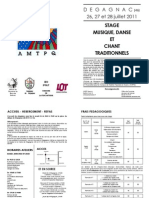 Stage Degagnac 2011 - Programme et Bulletin Inscription