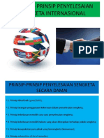 Prinsip - Prinsip Penyelesaian Sengketa Internasional