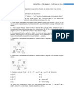 Exercícios de Fixação 1 - Noções de Eletrostática e Força Elétrica