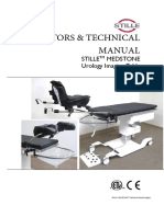 Operators & Technical Manual: Stille Medstone Urology Imaging Table