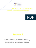 Lecture 4 - SIMILITUDE, DIMENSIONAL ANALYSIS, AND MODELING