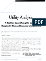 Sturman63 Introducing Utility Analysis For Hospitality