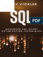 SQL Advanced SQL Query Optimization Techniques B09978MXWX