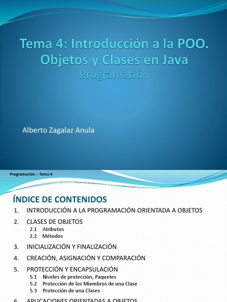 Clases y Objetos | PDF | Constructor (Programación Orientada a Objetos ...
