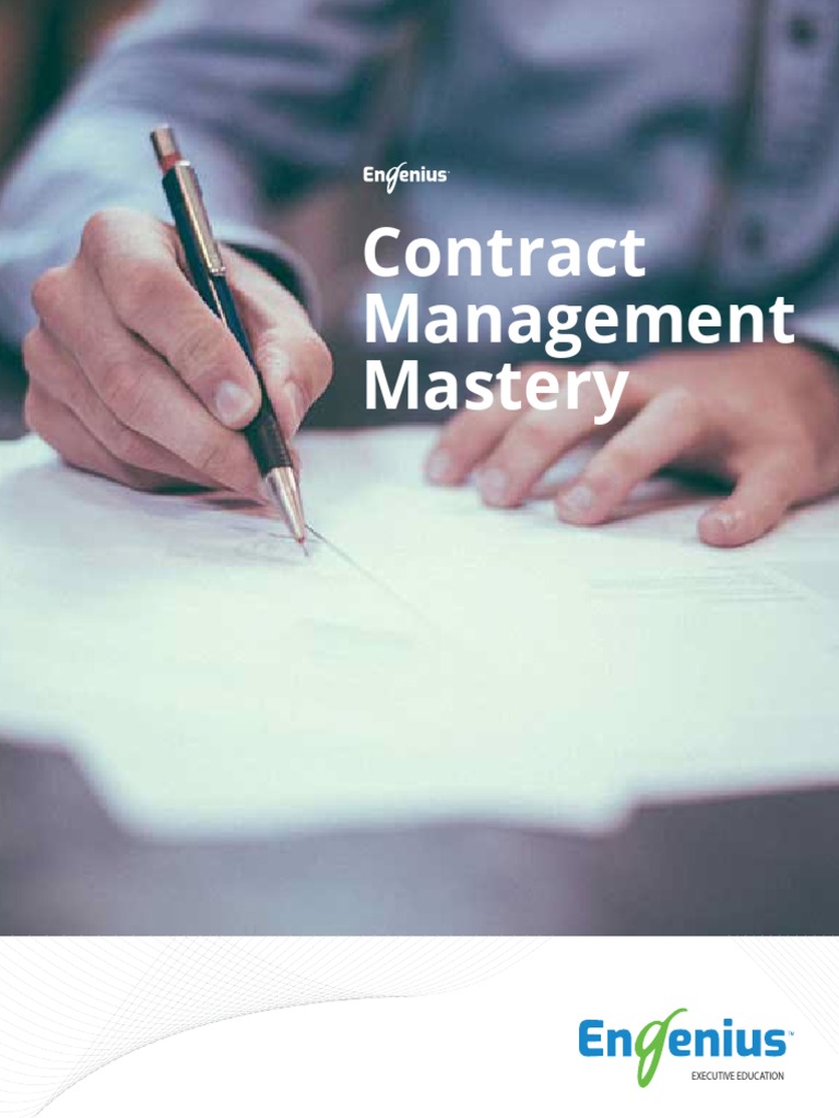 Contract Management Mastery | PDF | Negotiation | Evaluation
