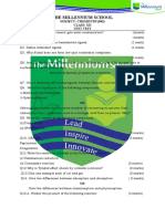 The Millennium School: Subject: Chemistry (043) Class: Xii Unit Test