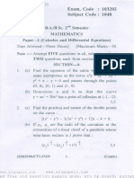 Exam. Code: 103202 Subject Code: 1048: Download Free Old Question Papers Gndu, Ptu HP Board, Punjab Board