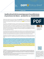 Policy Brief: Quelle Attractivité Économique Pour Les Préfectures Et Provinces Du Maroc: Productive Ou Résidentielle