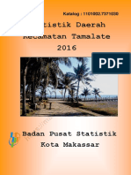 Statistik Daerah Kecamatan Tamalate 2016