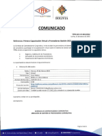 1 Comunicado Primera Capacitaci N Virtual A Prov 2022