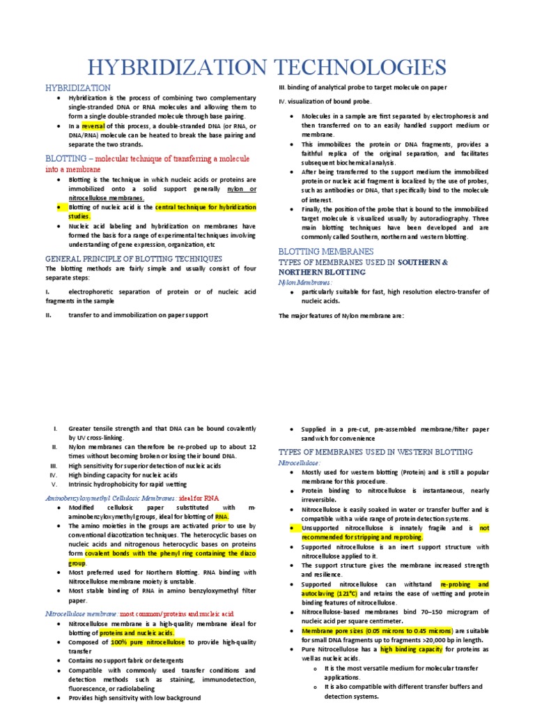 A Comprehensive Guide to Hybridization Technologies Principles of