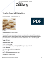 Vanilla-Bean Sablé Cookies - Recipe - FineCooking