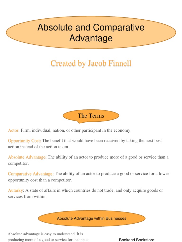 Econ Absolute and Comparative Advantage | PDF | Comparative Advantage ...