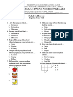 Soal Pre & Post Tes